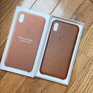 Apple XS max saddle brown case